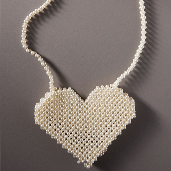 Heart Icon Beaded Bag from Anthropologie - Picture 2 of 2